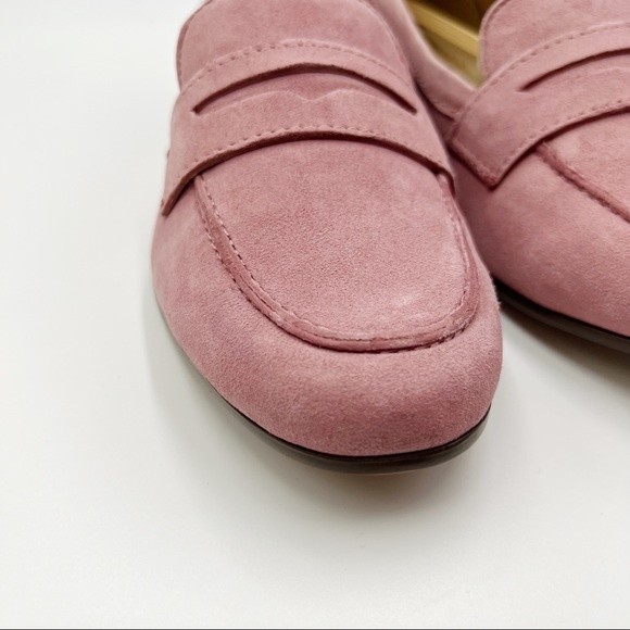 Naturalizer Size 6 Rosewood Blush Rose Pink Suede Leather Loafers Flats Shoes - Picture 4 of 14